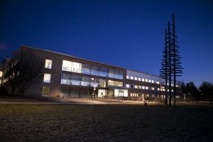 Skymningsbild på SLU från campus, © Jenny Svennås-Gillner, SLU