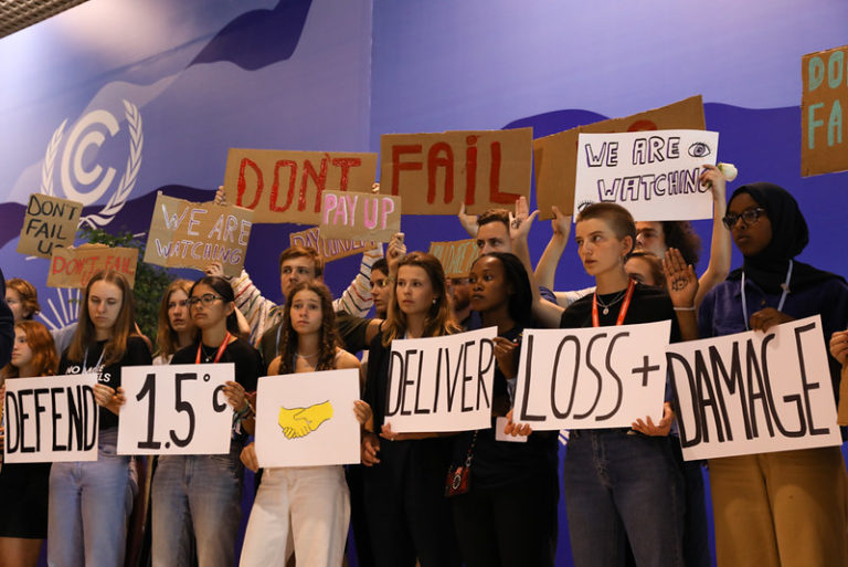 Climate activists at COP27